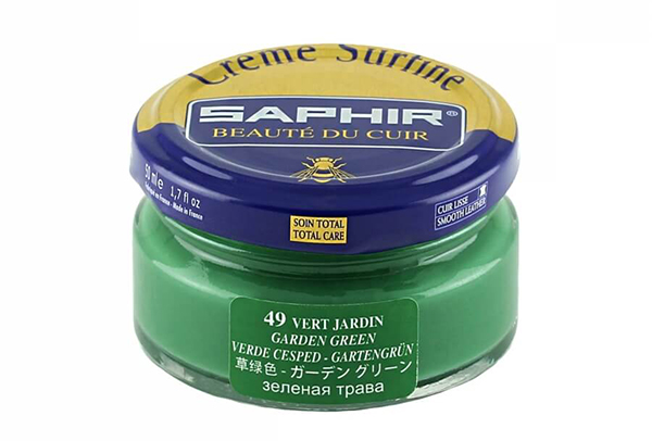saphir kiwi garden green superfine shoe cream