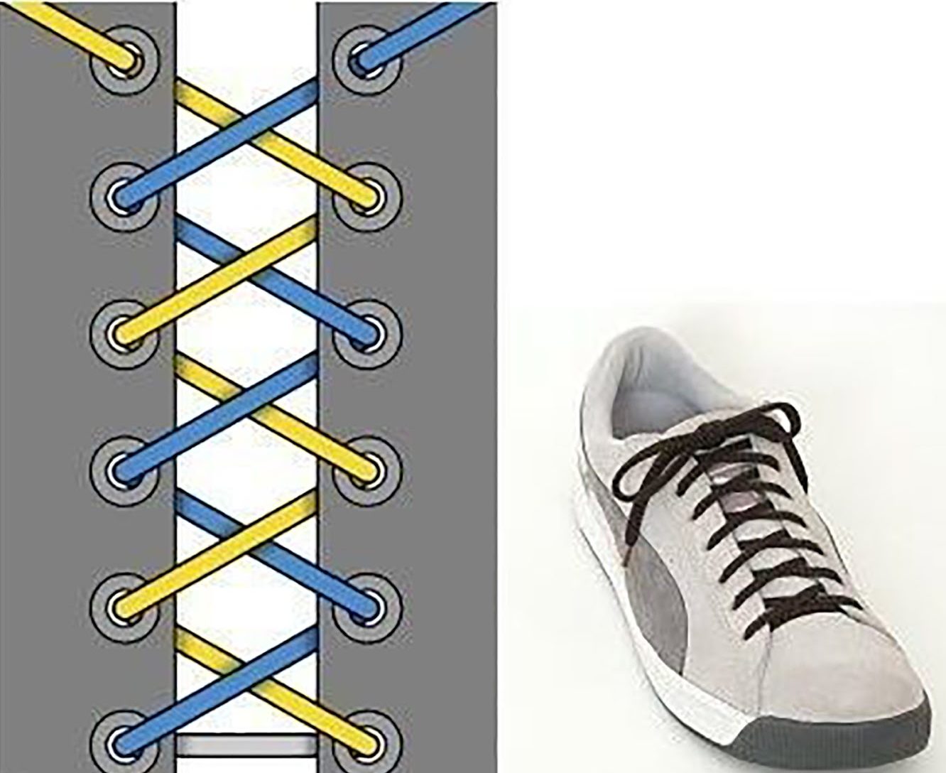 Шнурки для обуви как завязывать
